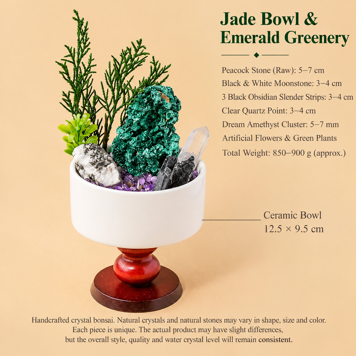 Jade Bowl & Emerald Greenery